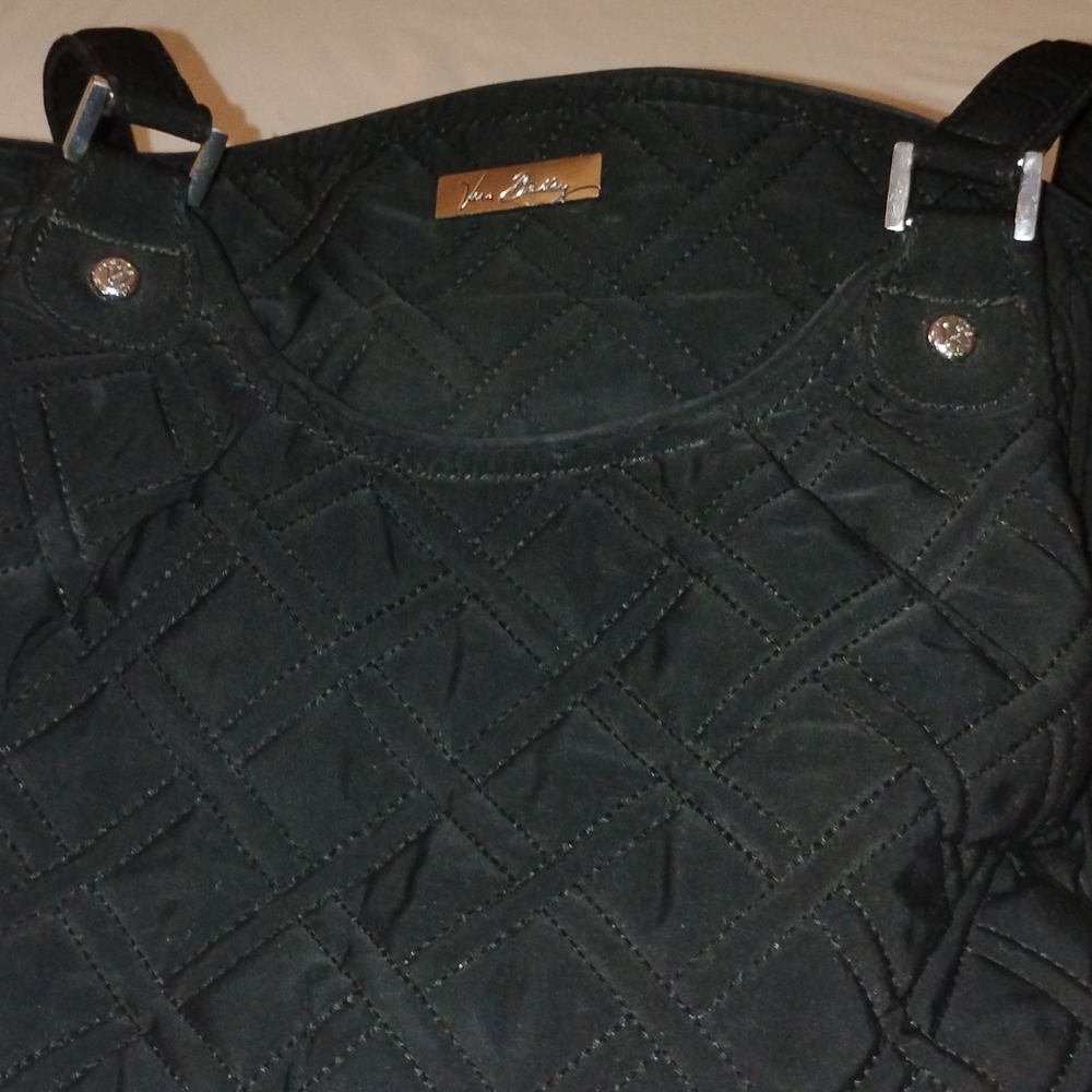 Vera Bradley Quilted Black Shoulder Bag